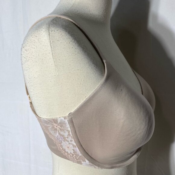 Victoria’s Secret Body By Victoria Lined Perfect Coverage Nude Beige Bra 34DDD/F - Picture 4 of 11